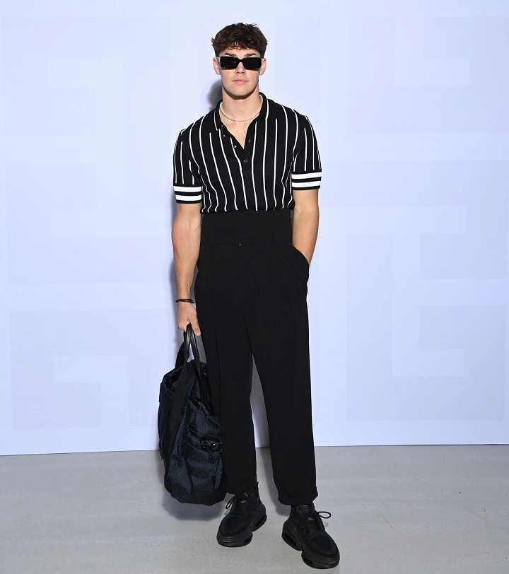 Popular TikTok Star, Noah Beck, Lands at Paris Fashion Week, In Black Tees